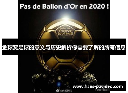 金球奖足球的意义与历史解析你需要了解的所有信息